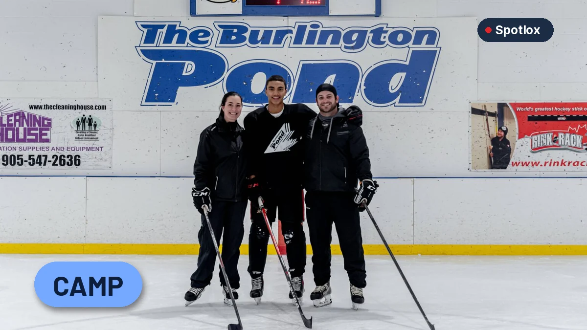 The Burlington Pond card image for The Burlington Pond winter break hockey camps (Camp / PA day, Burlington)